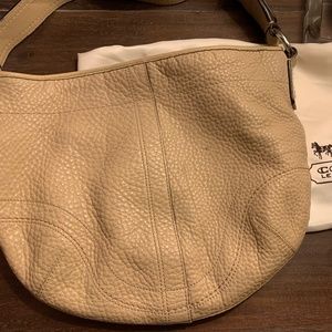 Coach leather bag - cream